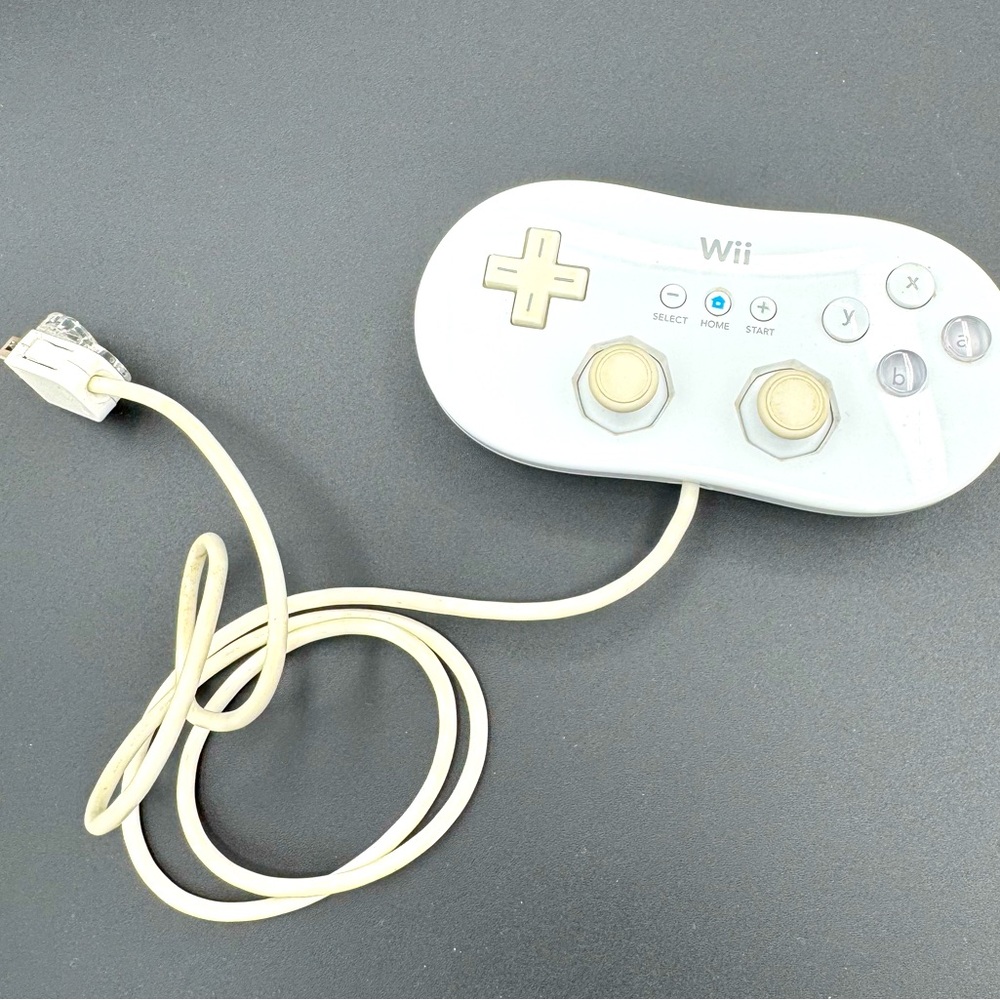 Nintendo Wii Classic Controller Gamepad White RVL-005 OEM Tested